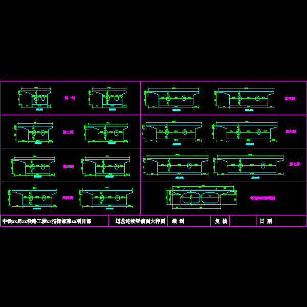 xx车站道岔特大桥732现浇梁截面图_dwg.dwg