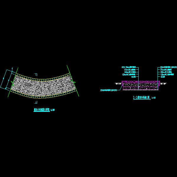 一份健身小径铺装大样CAD图纸