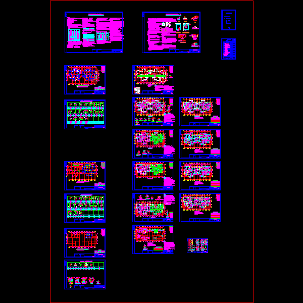 一份11层小高层住宅楼框剪结构CAD施工方案图纸(桩基、天然地基)