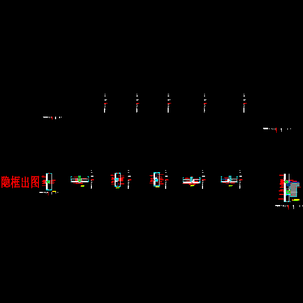 一份隐框玻璃幕墙节点详细设计CAD图纸