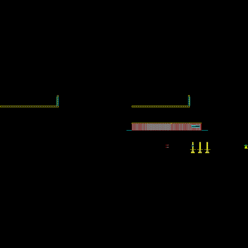 中式入口景墙施工CAD详图纸(dwg)