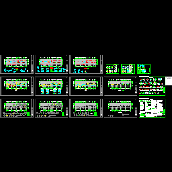 11层剪力墙结构住宅楼结构CAD施工图纸(dwg)(乙级桩基础)(二级结构安全)