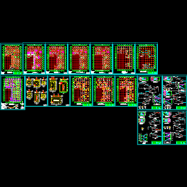 砌体结构商住楼结构CAD施工图纸(dwg)(丙级独立基础)(二级结构安全)