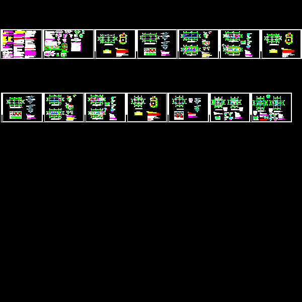 1层框架拆迁安置房结构CAD施工图纸(dwg)(7度抗震)(独立基础)