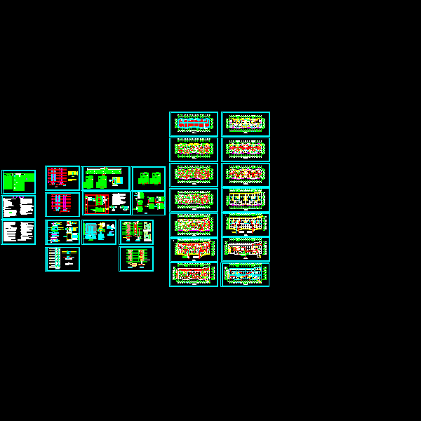 高层住宅楼电气CAD施工图纸(钢筋混凝土结构)(dwg)