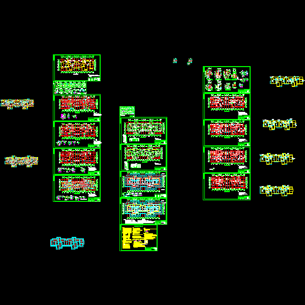 剪力墙住宅结构CAD施工图纸(dwg)(7度抗震)(乙级筏形基础)