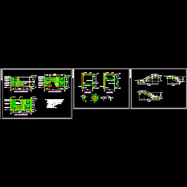 楼梯节点构造详细设计CAD图纸