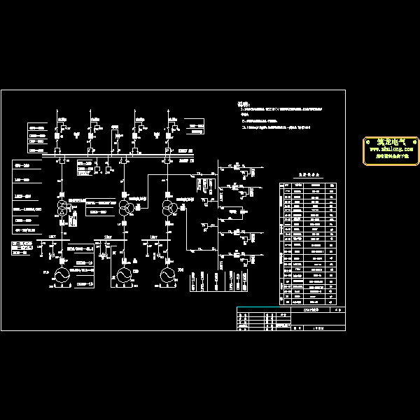 电气主接线设计 - 1