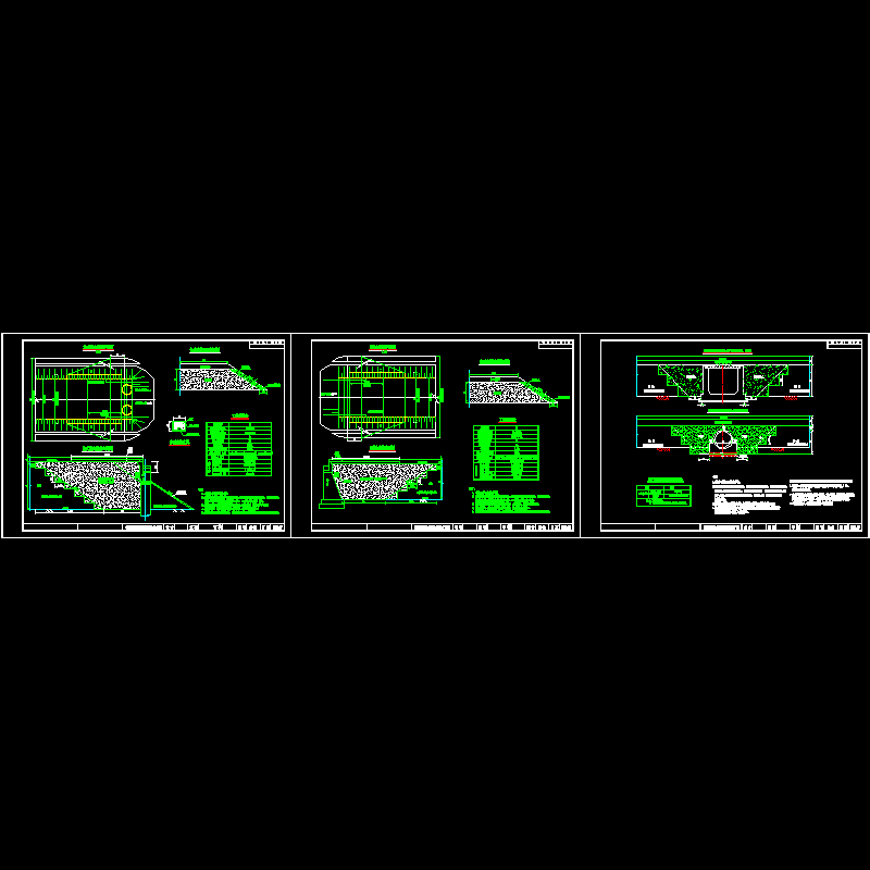 桥涵路基过渡段处理设计CAD图纸(dwg)