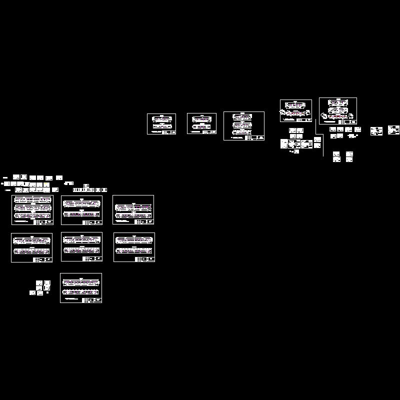 高架桥盖梁钢模板盖梁整套CAD图纸(dwg)