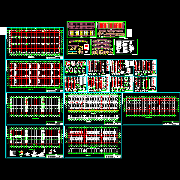 24米厂房结构设计CAD施工图纸(dwg)(独立基础)