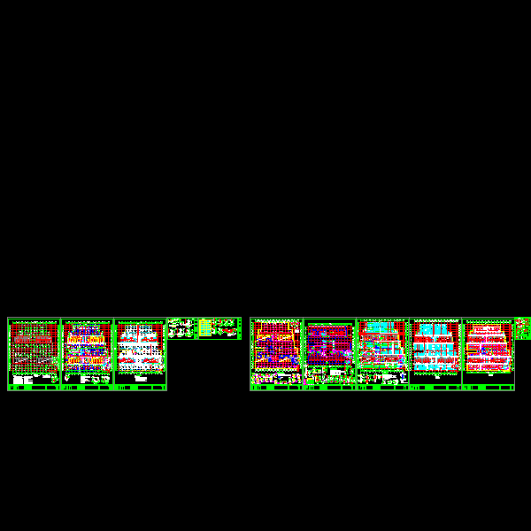 人防地下车库结构设计CAD施工大样图(dwg)(丙级桩基础)(二级结构安全)