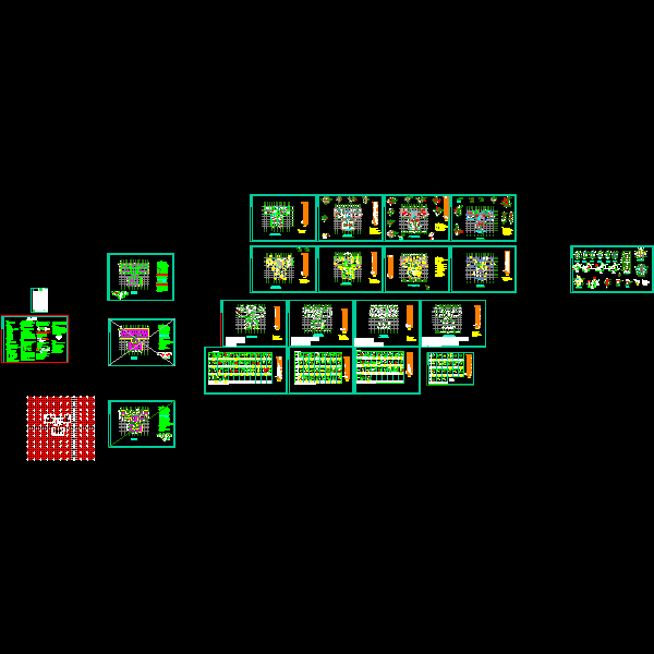 34层剪力墙住宅结构CAD施工图纸(dwg)(6度抗震)(丙级桩基础)