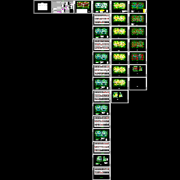 17 1层剪力墙住宅结构设计CAD施工大样图(dwg)(乙级筏形基础)