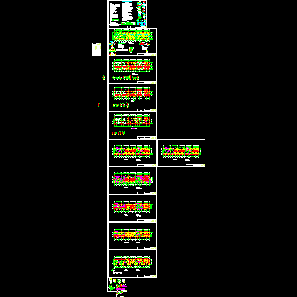 3层工业园商业用房结构CAD施工图纸(dwg)(条形基础)(二级结构安全)