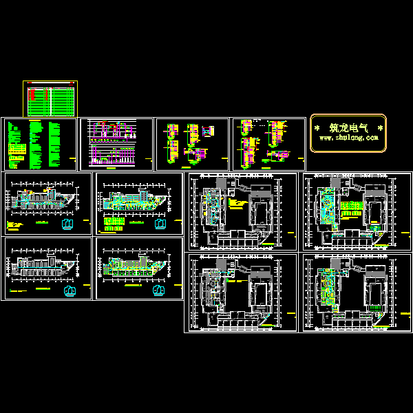 4层酒店装修电气CAD图纸(动力系统)