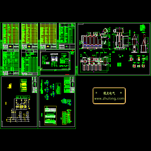 变压器厂电气CAD施工图纸