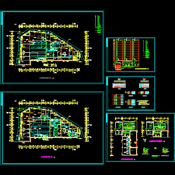 购物商场电气CAD施工图纸(dwg)