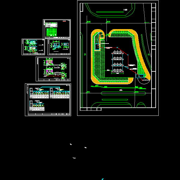 车站电气CAD施工图纸(dwg)