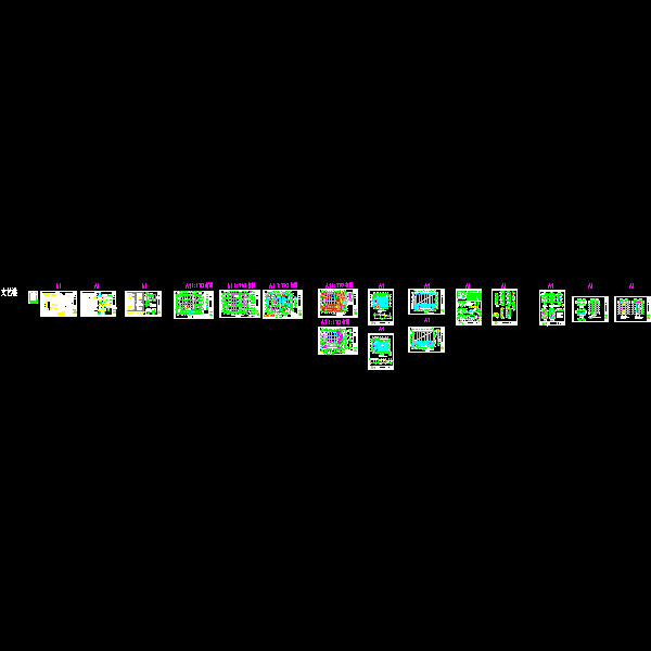 地上2层框架结构文艺楼结构CAD施工图纸(dwg)(6度抗震)(桩基础)