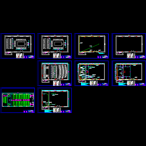 一份会议室系统布置CAD图纸
