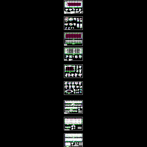 [CAD]钢排架仓库(钢结构节点大样)