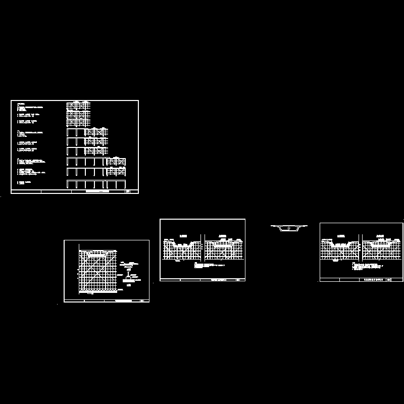 引桥箱梁内外模结构CAD图纸(钢管支撑)(dwg)