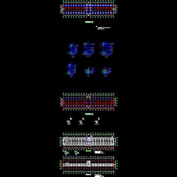 畜牧场结构设计CAD图纸(平面布置图)(dwg)