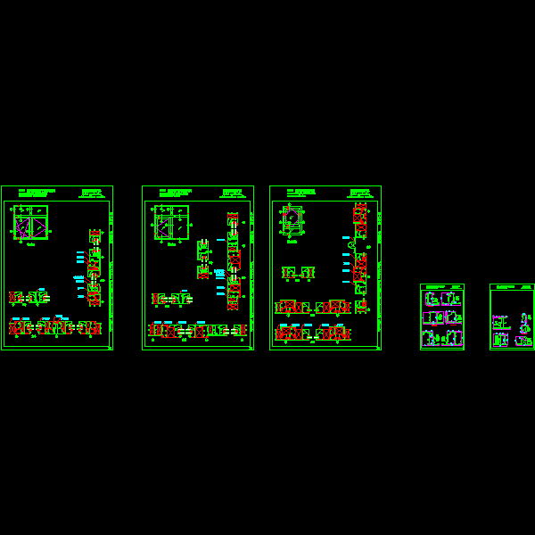 一份幕墙公司普通平开窗装配CAD图纸及截面CAD图纸