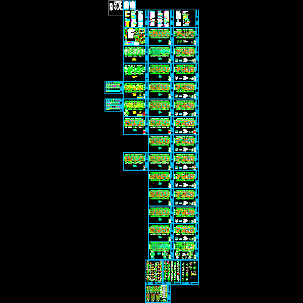 24层剪力墙住宅楼结构CAD施工大样图(dwg)(乙级桩基础)