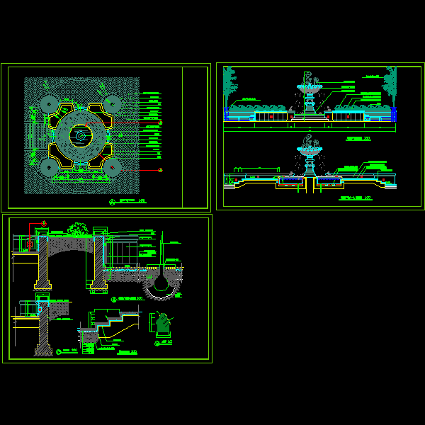 喷泉广场施工图 - 1