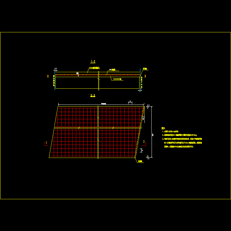 一份预制空心板桥面现浇层钢筋布置节点CAD详图纸设计(dwg)