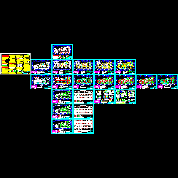 18层剪力墙大厦结构CAD施工图纸(dwg)(6度抗震)(乙级独立基础)(二级结构安全)