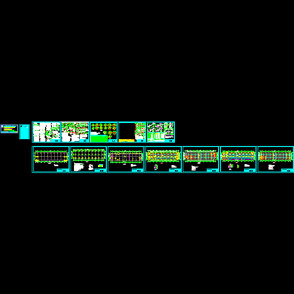 2层商铺12结构CAD施工图纸(dwg)(丙级桩基础)(二级结构安全)