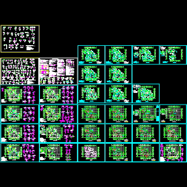 18层剪力墙住宅结构CAD图纸(dwg)