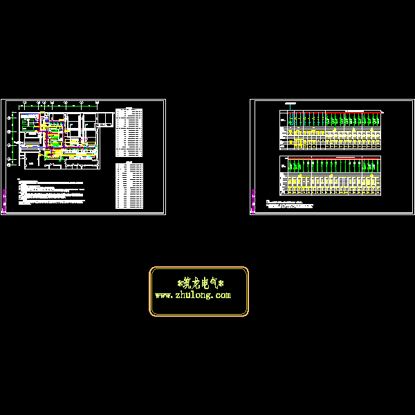 冷站电气CAD施工图纸(低压配电系统)