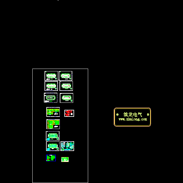 6层宿舍楼电气CAD施工图纸