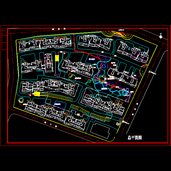 小区规划设计平面图 - 1