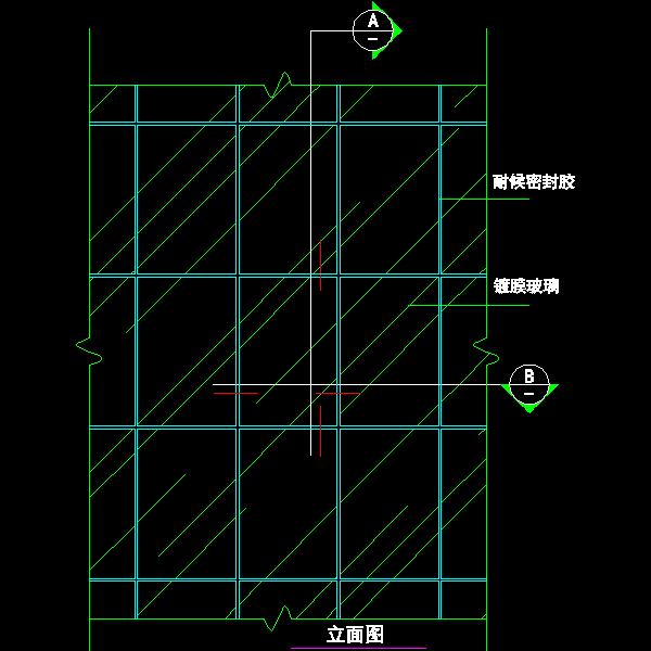 玻璃幕墙细部构造 - 3