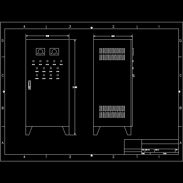 变频柜壳体图.dwg