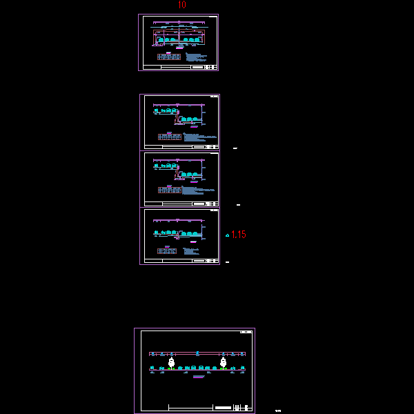 f-Ⅱ-03 路幅横断面图(Ⅱ)- 隧道断面.dwg