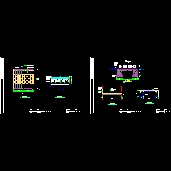 平桥施工大样CAD图纸(dwg)