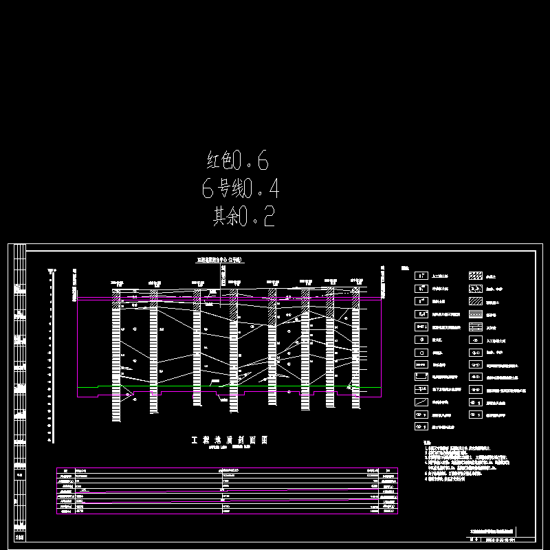 005-车站右侧围护结构及地质纵剖面图.dwg