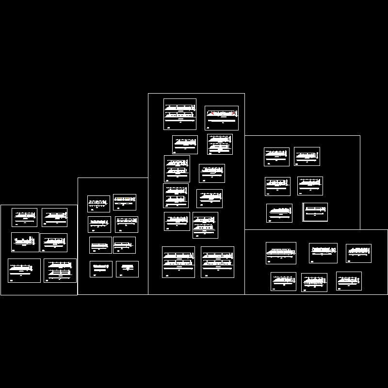 桥梁栏杆CAD图纸式(dwg)