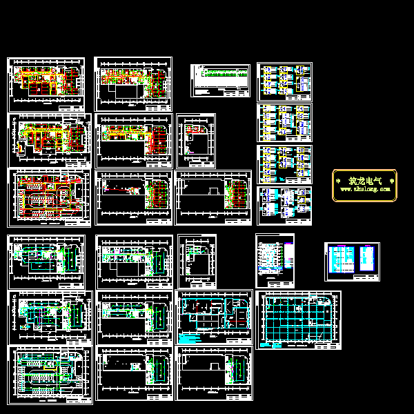 12层办公楼电气CAD施工图纸(火灾自动报警系统)