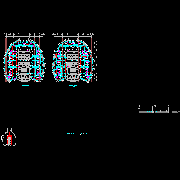 14层东、西塔空调风管平面图.dwg