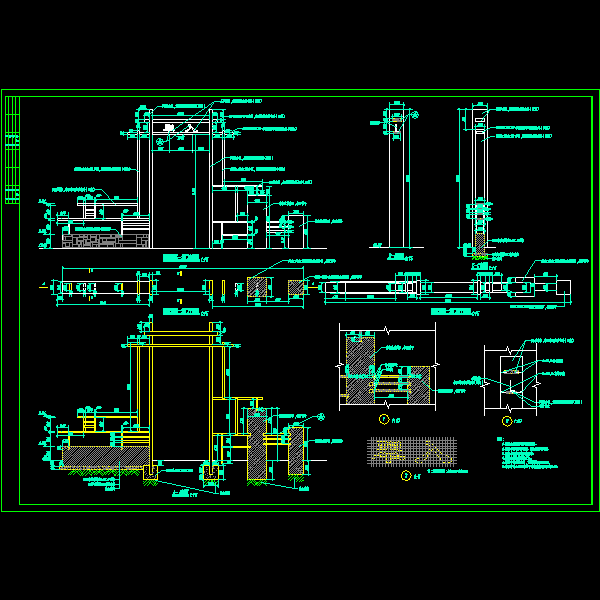 木作景门CAD施工图纸(节点详图)(dwg)