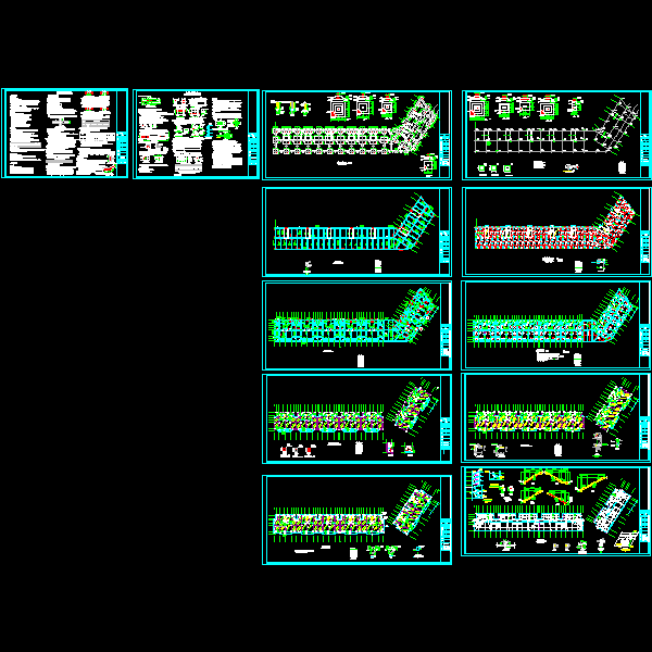 5层底框安置住宅结构CAD施工图纸(dwg)(6度抗震)(丙级独立基础)