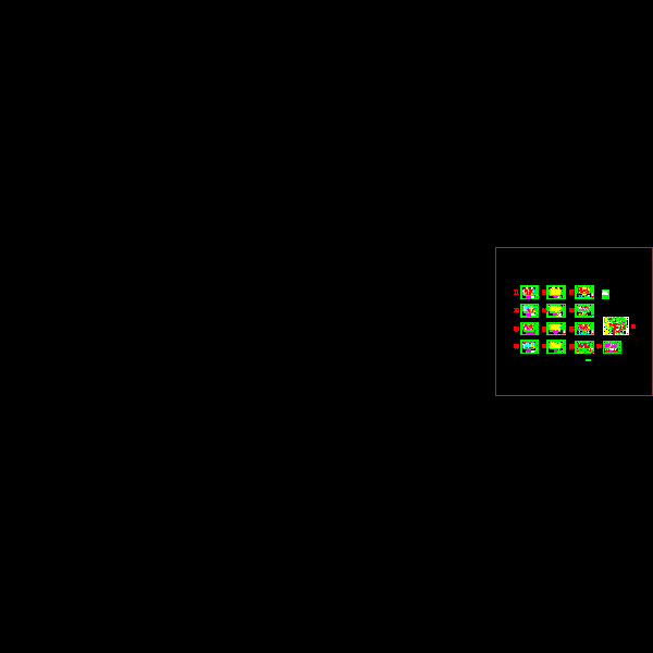 框架结构住宅楼结构CAD施工图纸（5层独立基础）(dwg)(二级结构安全)