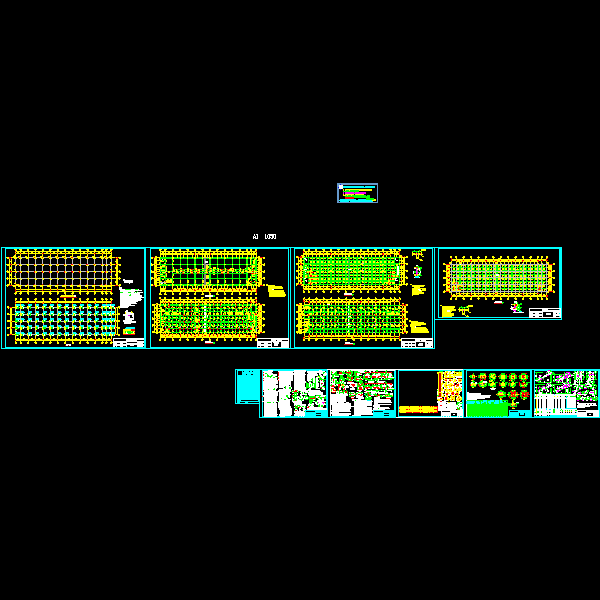 2层商铺2、3结构CAD施工图纸(dwg)(丙级桩基础)(二级结构安全)